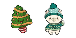 Christmas Tree and Polar Bear Cursor