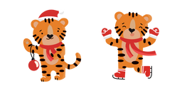 Christmas Tiger cursor