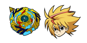 Beyblade Free De La Hoya and Drain Fafnir 8 Nothing cursor