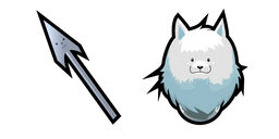 Undertale Greater Dog and Spear cursor