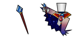 Super Paper Mario Count Bleck and Scepter Cursor