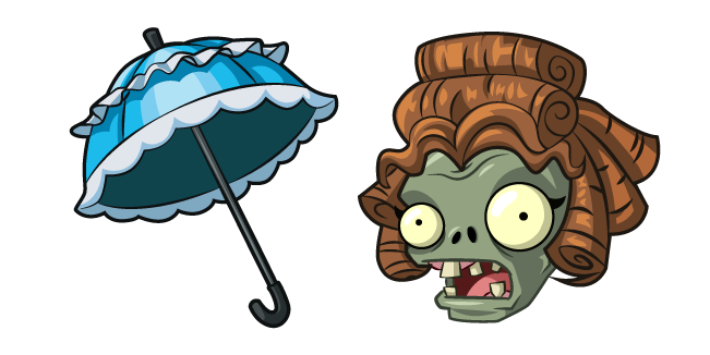 Plants vs. Zombies Parasol Zombie Cursor