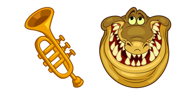 Princess and Frog Louis and Trumpet Cursor