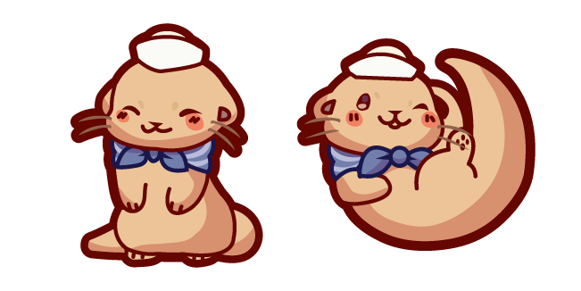 Cute Winky Otter Cursor