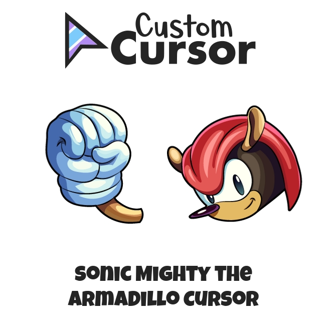 Custom Cursor - Mighty the Armadillo is a peaceful