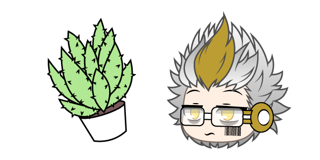 Gacha Life Xenos and Spiky Cactus Cursor