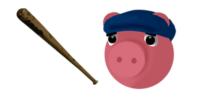 Roblox Piggy Georgie Piggy and Baseball Bat Cursor