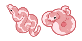 Cute Pink Snake Curseur
