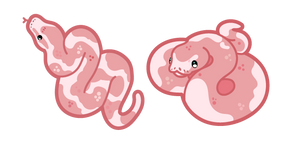 Cute Pink Snake cursor