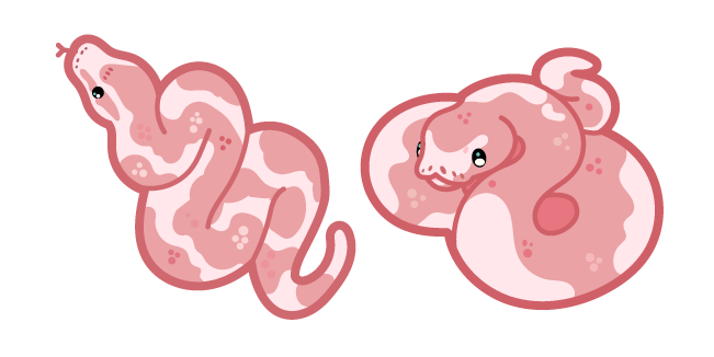 Cute Pink Snake Cursor