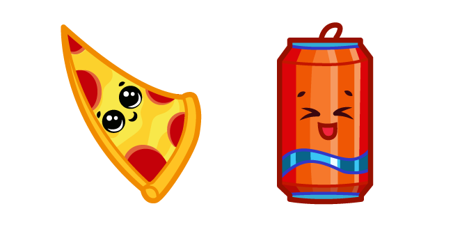 Cute Pizza and Drink Cursor