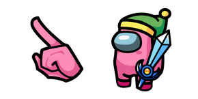Курсор Among Us Kirby Sword Character