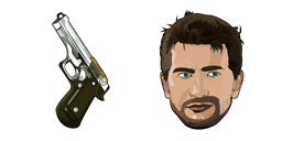 Uncharted Nathan Drake and Pistol Cursor