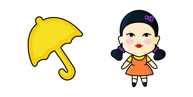 Squid Game Doll aka Young-hee cursor – Custom Cursor