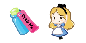 Cute Alice and Drink Me Potion Curseur