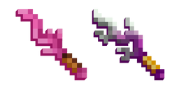Курсор Minecraft Розовый Клинок и Sponge Striker