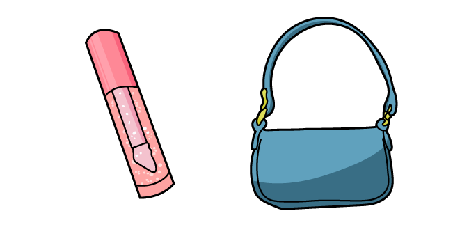 VSCO Girl Bag and Lipstick Cursor