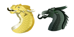 Wings of Fire Qibli and Moonwatcher Cursor