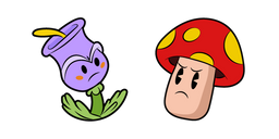 Cuphead Terrible Tulip and Murderous Mushroom Cursor