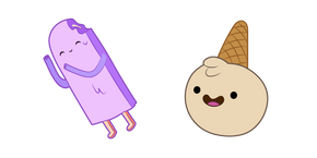 Adventure Time Grape Popsicle and Ice Cream Curseur