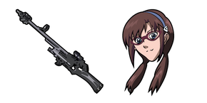 Neon Genesis Evangelion Mari Makinami and Illustrious Rifle Curseur