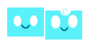 Just Shapes and Beats Cyan Curseur