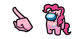 Among Us My Little Pony Pinkie Pie Character Cursor
