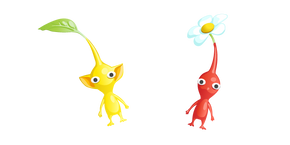 Курсор Pikmin Yellow Pikmin and Red Pikmin