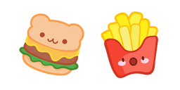 Курсор Cute Hamburger and Fries