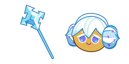 Cookie Run Snow Sugar Cookie and Staff Cursor