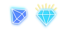 Blue Diamond Neon Cursor