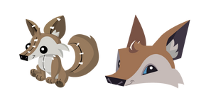 Animal Jam Coyote and Coyote Plushie Curseur