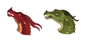 Wings of Fire Chameleon and Kestrel Curseur