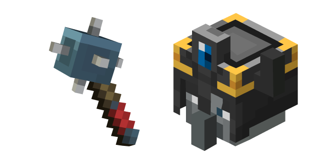 Minecraft Royal Guard and Mace Cursor