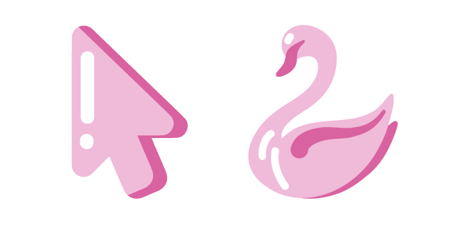 Minimal Pink Swan Cursor