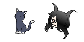 Gacha Life Morgana and Kitty Curseur