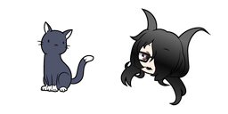 Gacha Life Morgana and Kitty Cursor