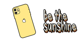 VSCO Girl Smartphone and Be The Sunshine Curseur