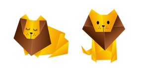 Origami Lion Curseur