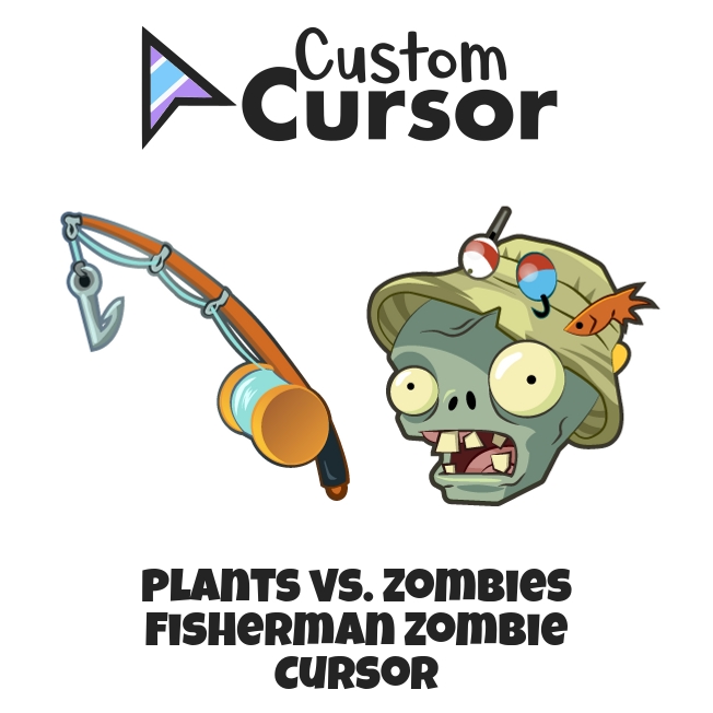 Plants vs. Zombies Fisherman Zombie cursor – Custom Cursor