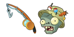 Курсор Plants vs. Zombies Fisherman Zombie