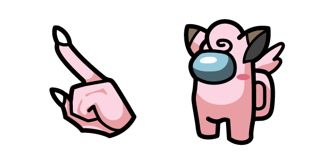 Among Us Clefairy Character Cursor