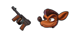 Crash Bandicoot Pinstripe Potoroo Cursor