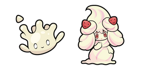 Pokemon Alcremie and Milcery Cursor