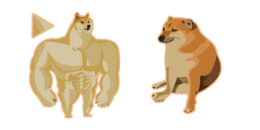 Курсор Swole Doge vs. Cheems Meme