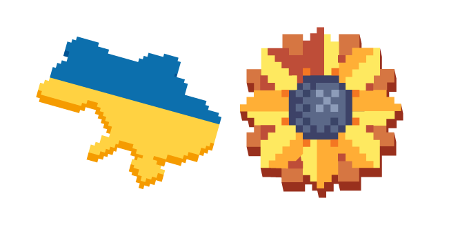 Ukraine and Sunflower курсор