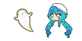 Gacha Life Mizumi and Ghost Cookie Curseur
