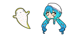 Gacha Life Mizumi and Ghost Cookie Cursor