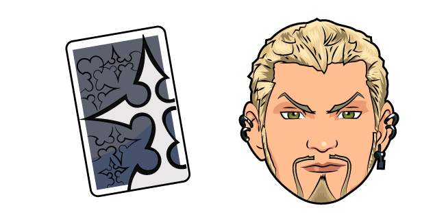 Kingdom Hearts Luxord and Game Card курсор