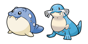 Pokemon Spheal and Sealeo cursor